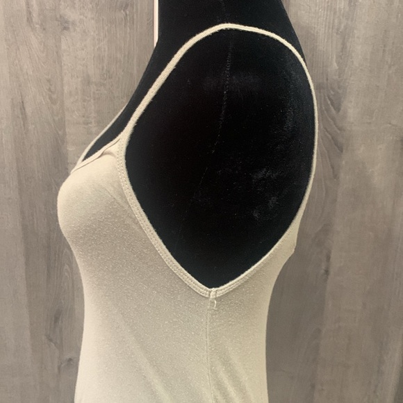 Canari Olive Spaghetti Strap Maxi Slip Uneven Hemline Dress Women's Size Small - Picture 5 of 9